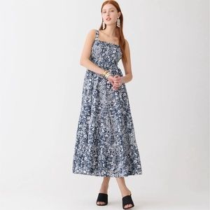 NWT J.Crew Seville dress in mermaid print